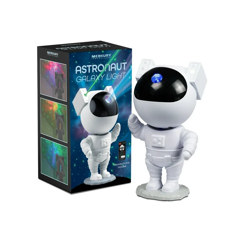 Merkury Innovations 10" Astronaut Galaxy Night Light Projector - Starry Night Sky for Your Room -... | Walmart (US)
