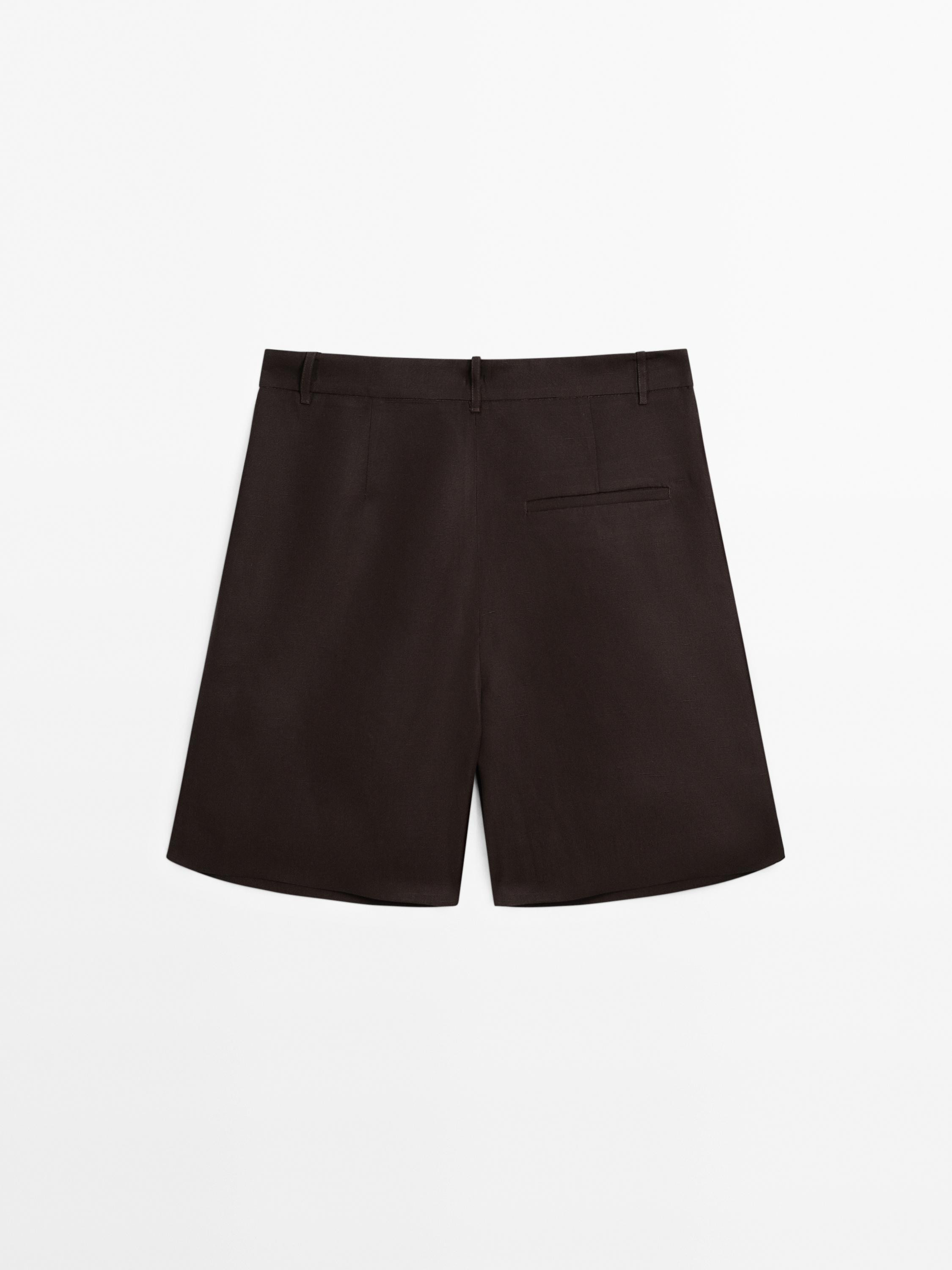 Pleated Bermuda shorts | Massimo Dutti US