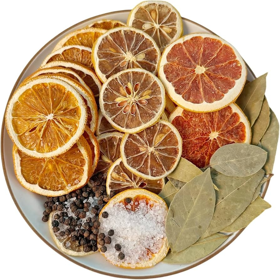 Potpourri Simmering Fresh & Clean Set Dried Lemon Slices, Grapefruit, Lime, Orange, Peppercorn, B... | Amazon (US)