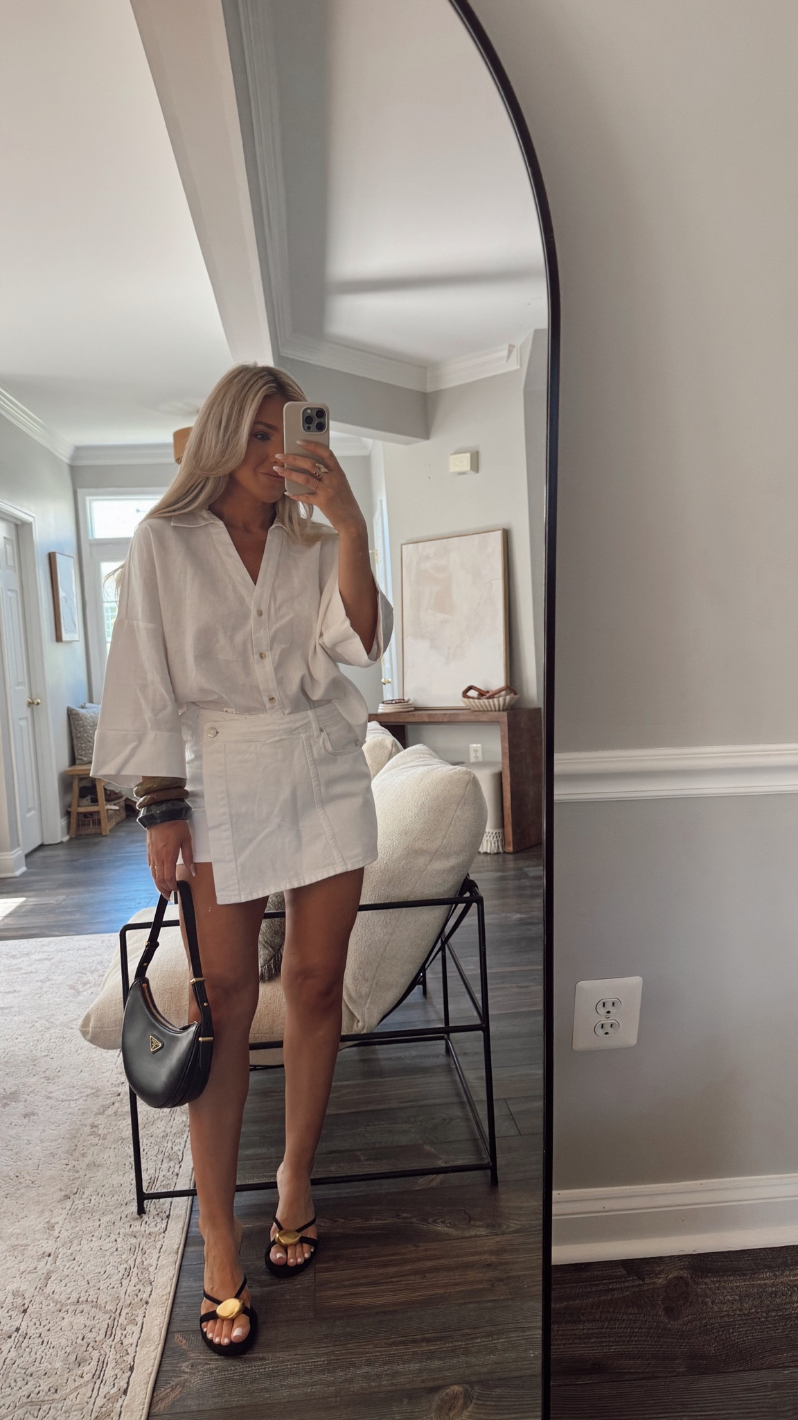 Obsessed with this monochromatic look for a summer outfit! I would wear this look for a date night. Both the top and skort can also be worn so many ways.  

#LTKFindsUnder100 #LTKStyleTip #LTKSeasonal