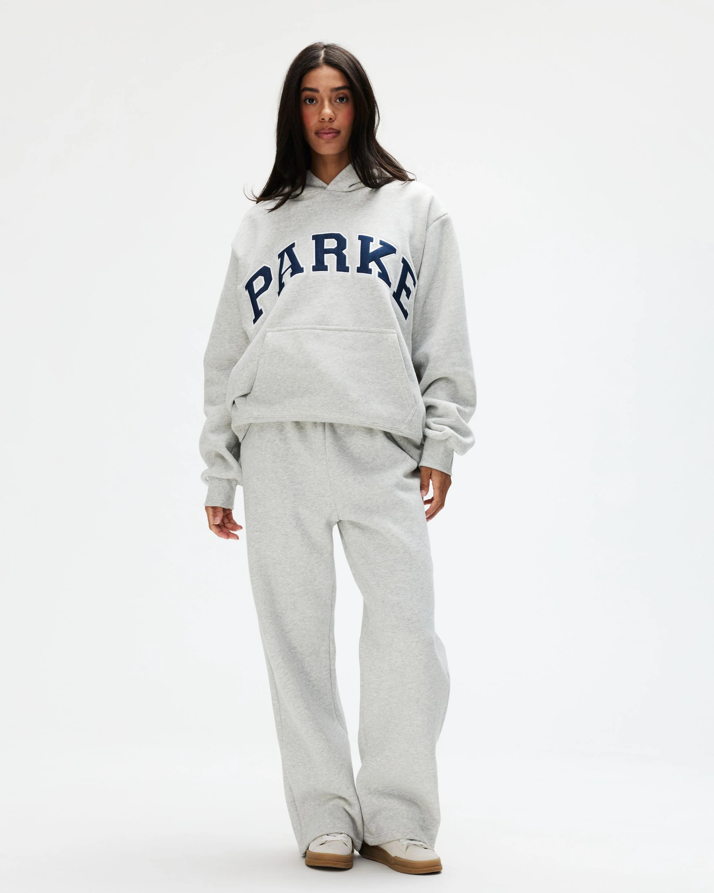 OG Varsity Hoodie Sweatshirt - Classic Grey + Denim | Parke