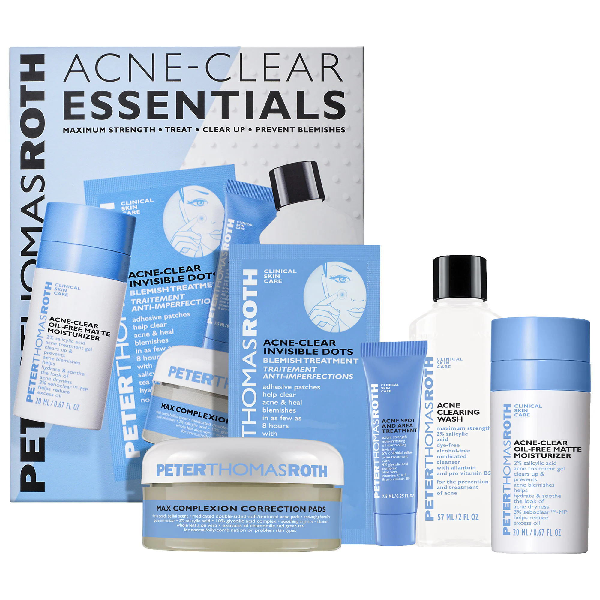 Peter Thomas Roth Acne-Clear Essentials 5-Piece Kit | Sephora (US)