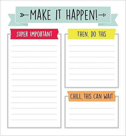 Carson Dellosa Aim High To Do List Notepad—5.75" x 6.25" Paper Stationery, Daily Checklist, Goa... | Amazon (US)