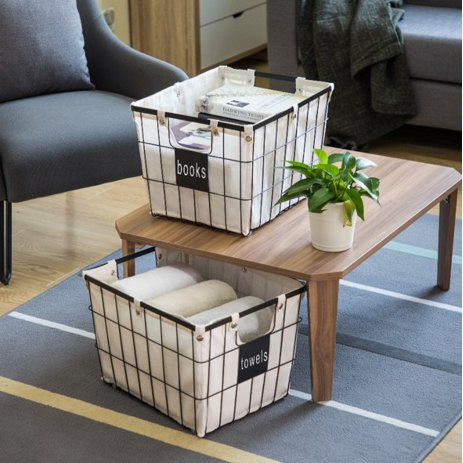 Better Homes & Gardens Medium Wire Basket with Chalkboard, 2 Pack | Walmart (US)