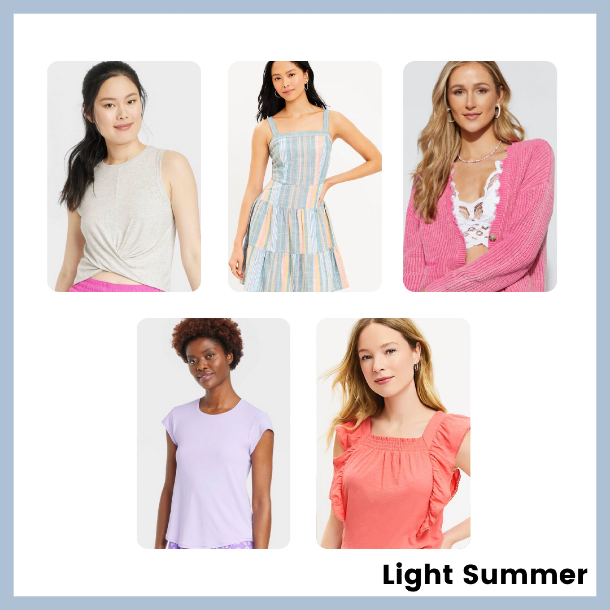 #lightsummerstyle #coloranalysis #lightsummer #summer

#LTKunder50 #LTKSeasonal #LTKunder100