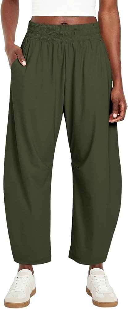 Barrel Pants Women Baggy Wide Leg Elastic Waisted Sweatpants Athletic Clothes Lounge Palazzo Trou... | Amazon (US)
