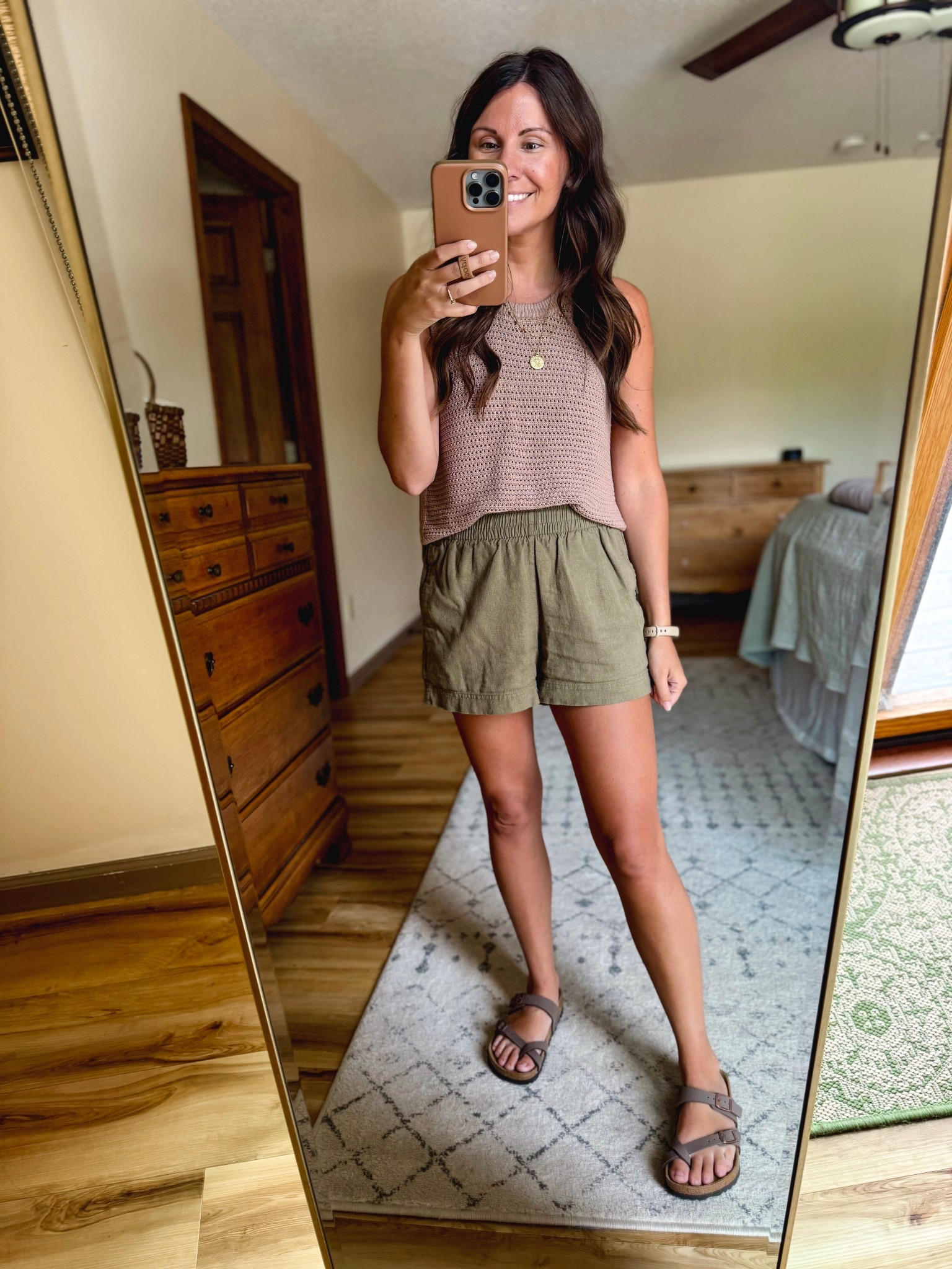 Small in the tank and xxs in the linen shorts!

I sized down a whole size in my Birkenstock sandals 

#LTKSummerEdit #LTKSeasonal #LTKPetite