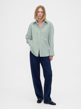 Organic Cotton Poplin Big Shirt | Gap (US)