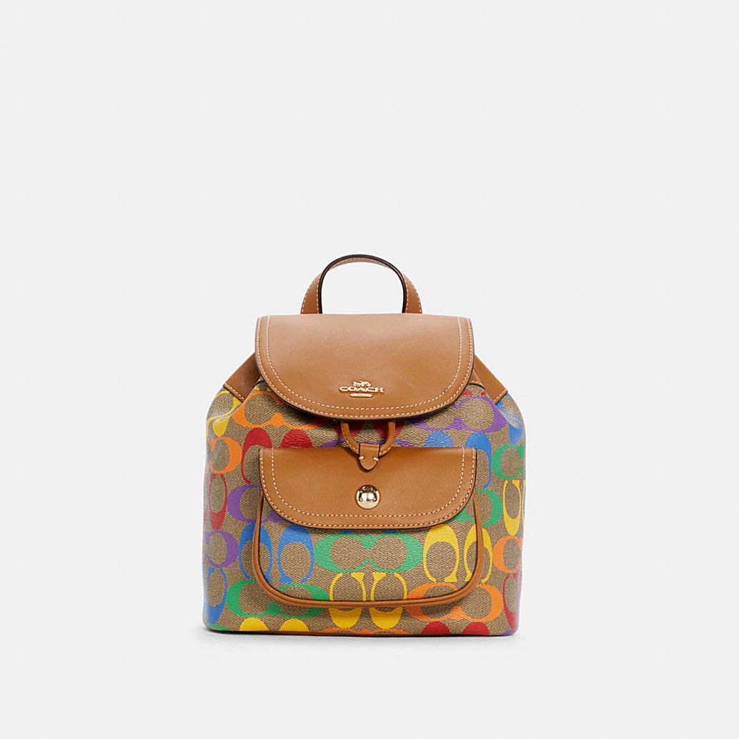 Pennie Backpack 22 in Rainbow Signature Canvas | Coach Outlet