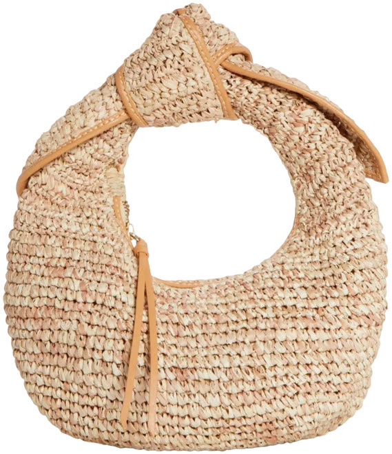 POOLSIDE Josie Raffia Knot Bag  | Bloomingdale's EDITORIAL Vacation Women | Bloomingdale's (US)