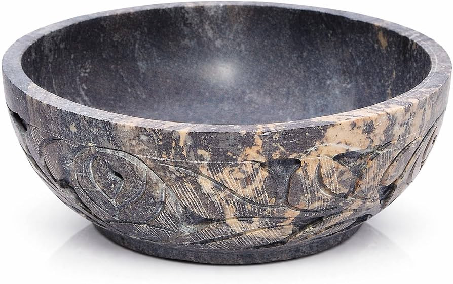 Marble Soapstone Smudge Pot Stone Bowl, 5 Inch | Amazon (US)