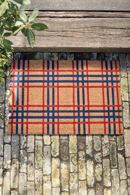 Americana Plaid Doormat | Anthropologie (US)