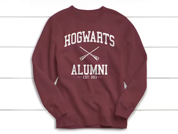 Read the full title
    Harry Potter Sweatshirt, Hogwarts Alumni, Hogwarts Sweater, Harry Potter ... | Etsy (US)