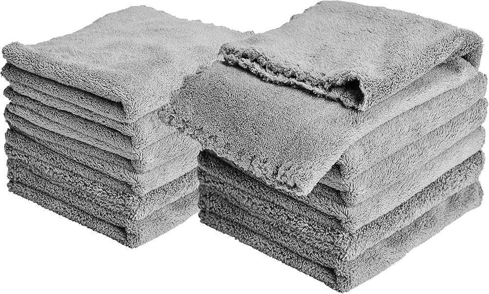 Kyapoo Baby Washcloths 12 Pack 12x12 Inches Microfiber Coral Fleece Extra Absorbent and Soft for ... | Amazon (US)