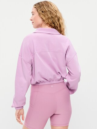 Button-Up Funnel-Neck Sweatshirt | Old Navy (US)