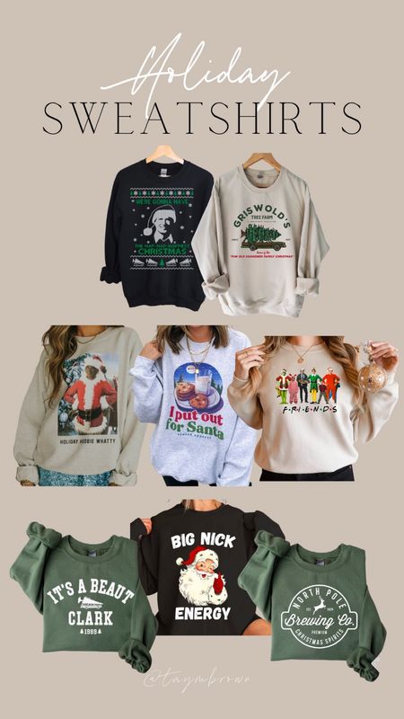 Holiday graphic sweatshirts 🎅🏼 I like to size up to a L or XL!

Christmas sweater / elf sweatshirt / Christmas vacation / ugly sweater party 

#LTKHoliday #LTKparties #LTKSeasonal