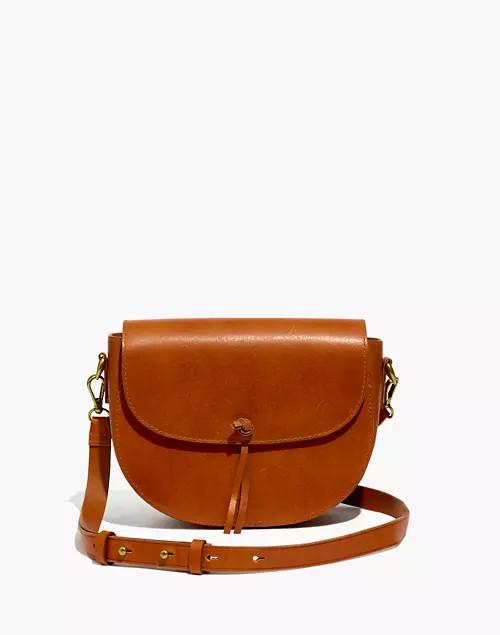 The Elsewhere Tie Saddlebag in Leather | Madewell