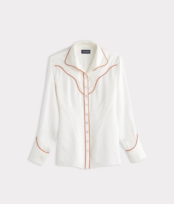 Piped Western Snap Blouse | Lucchese Bootmaker