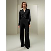 LILYSILK Silk Pants for Ladies - Black Premium Silk - Chic Elasticised Waistband Trouser Petite 6 | LilySilk