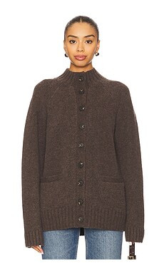 EAVES Jen Cardigan in Deep Bark from Revolve.com | Revolve Clothing (Global)