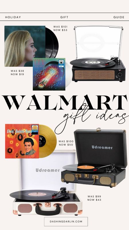 Latest deals + gift ideas all from WALMART!!! These record players are so perfect for any age. They are 50-60% off right now too. Add an album of their favorite artist to the gift. 
@walmart 
#walmartpartner #walmartfinds 




#LTKHoliday #LTKGiftGuide #LTKSeasonal