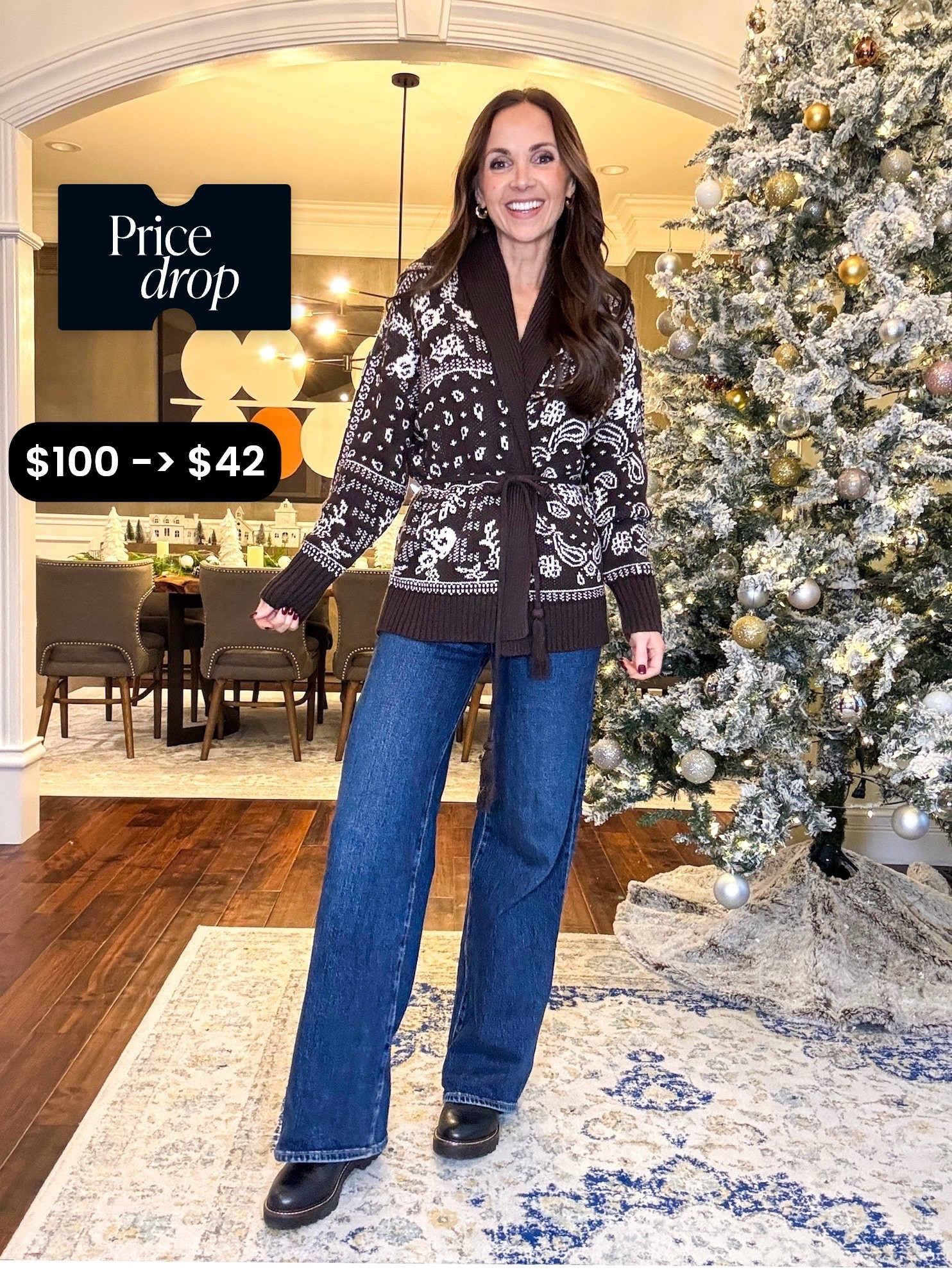 @abercrombie belted cardigan is back in stock in some sizes and over 50% off for 2 days only! 

#LTKgrwm #LTKootd