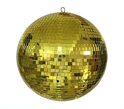 Huge 20 Inch DJ Gold Reflection Mirror Disco Party Ball | Amazon (US)