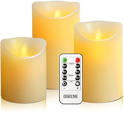 OSHINE flameless candles, flameless candlestick, flameless battery candles, battery remote contro... | Amazon (US)