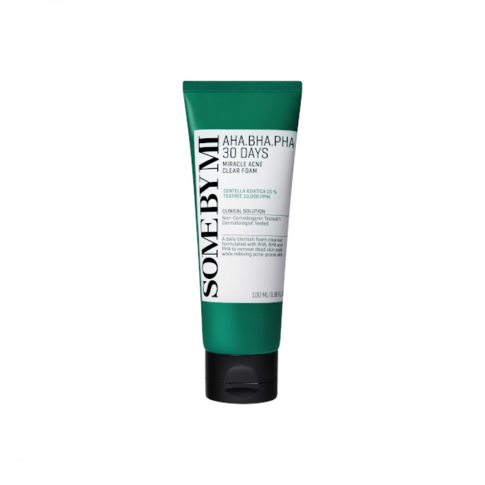 SOME BY MI - AHA-BHA-PHA 30 Days Miracle Acne Clear Foam - 100ml | STYLEVANA
