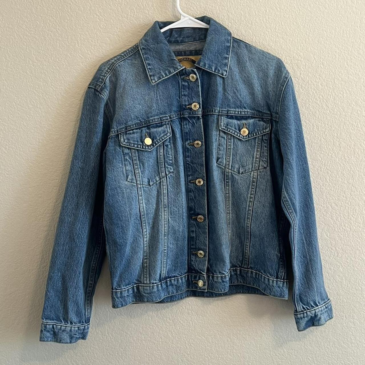 Michael Kors Women's Going out Jacket - Blue | Depop US