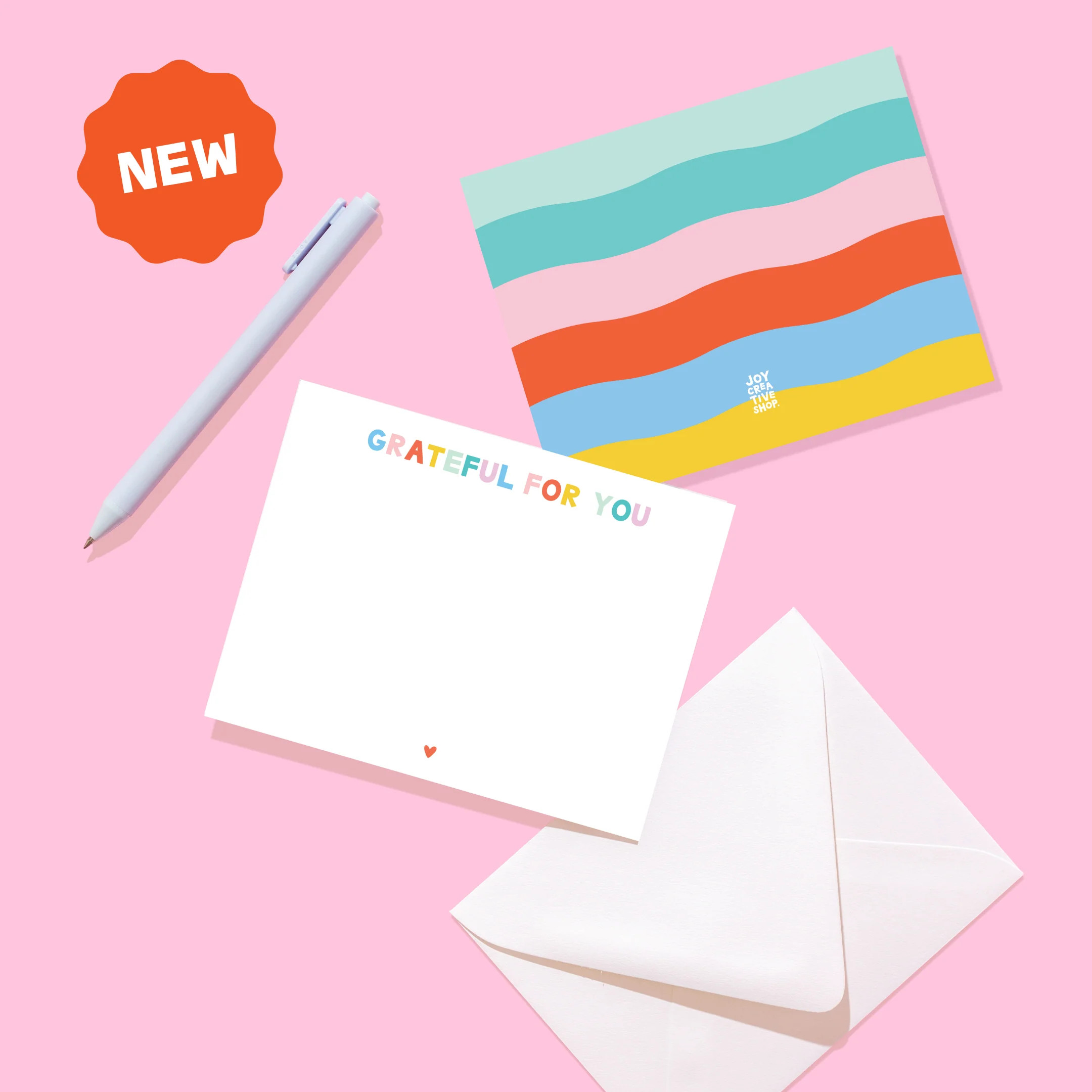 NEW Grateful for You Notecards | Joy Creative Shop