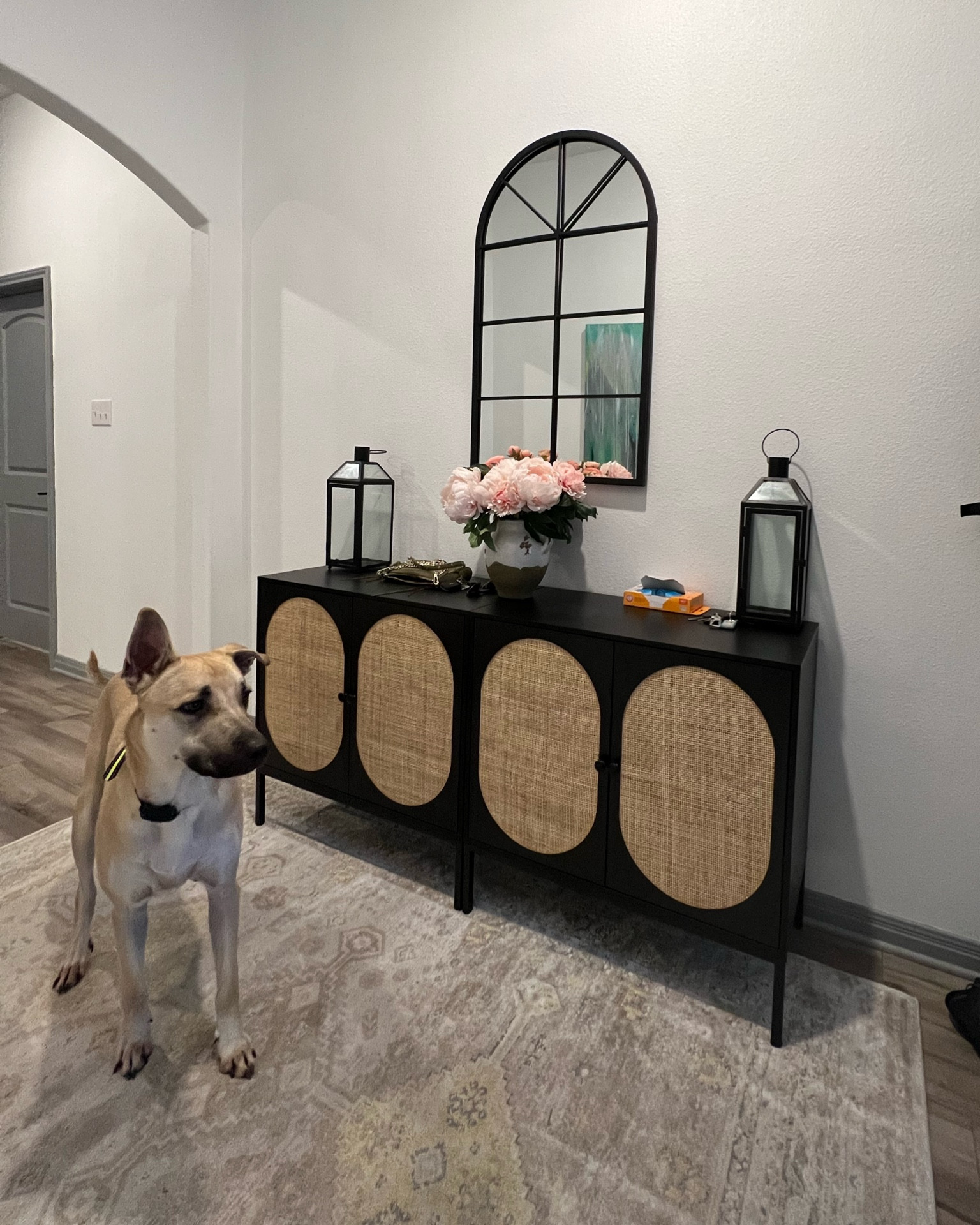 Entryway home decor rattan sideboard and mirror

#LTKFind #LTKstyletip #LTKhome