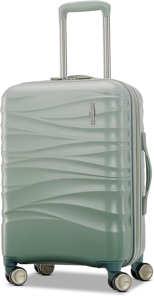 American Tourister Cascade Hardside Expandable Luggage Wheels, Sage Green, 20-Inch Spinner | Amazon (US)