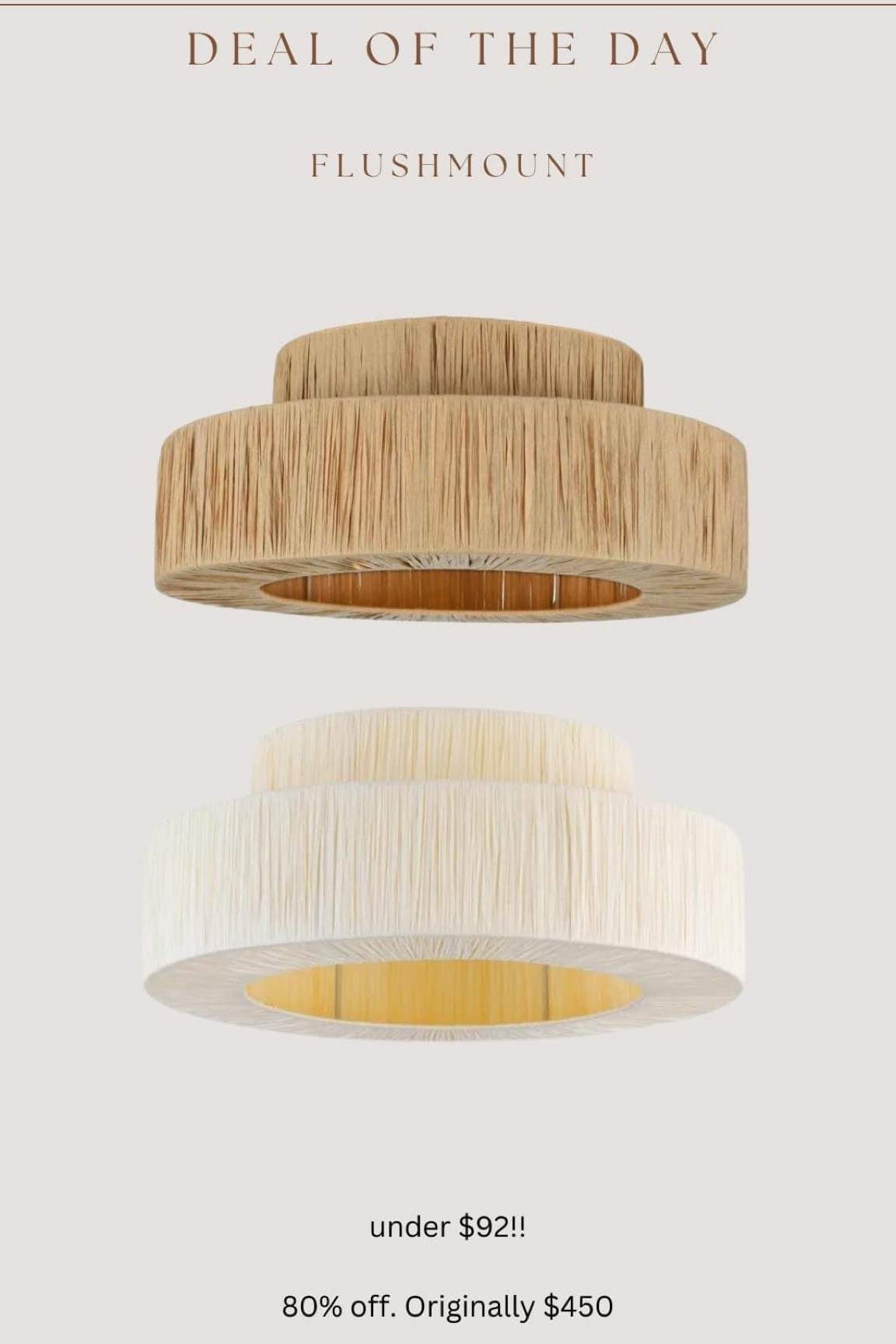 This highly rated flush mount was a best seller last month and the sale is back! Now it also comes in a cream finish 😍😍



#LTKHome #LTKSaleAlert #LTKFindsUnder100