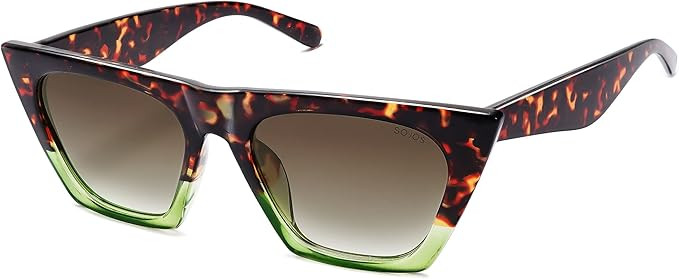 SOJOS Trendy Oversized Square Cateye Polarized Sunglasses for Women and Men | Amazon (US)