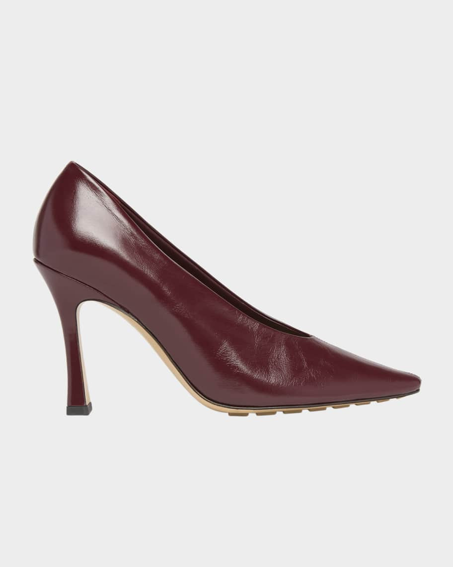 Bottega Veneta Leather Stiletto Sporty Pumps | Neiman Marcus