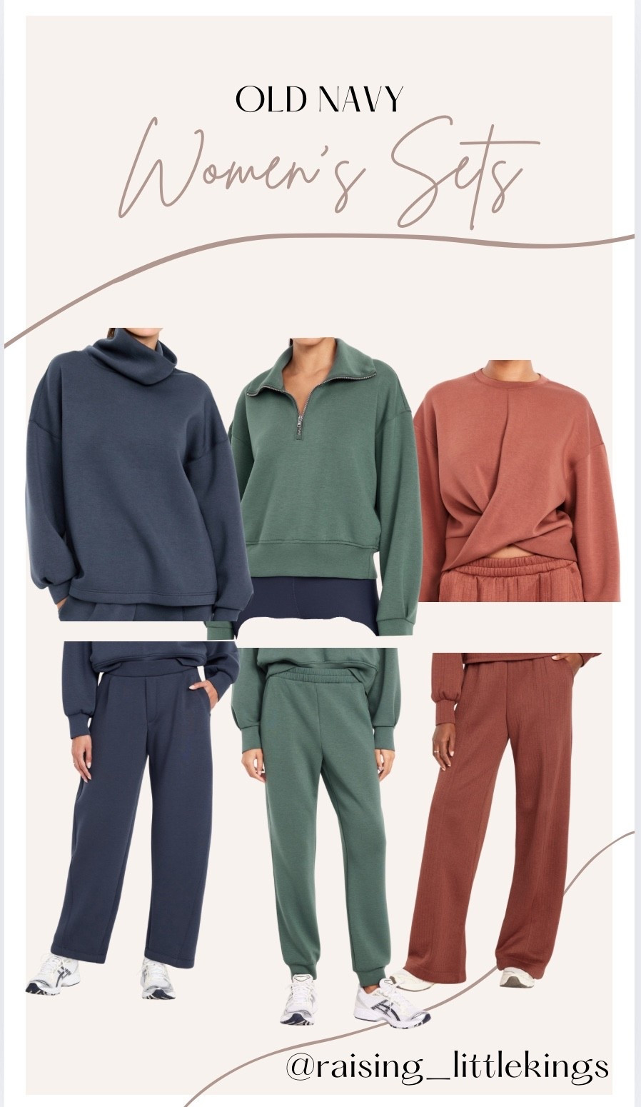 I’m not sure what I love more, the new bounce fleece material at Old Navy, or the fact that can mix and match so many of their sets!!! If you love to be cozy and cute, check out these looks!

These tops would all be so cute with leggings too!! Top it off with a cute hat and a bum bag and your errand-running-look is complete!

#LTKGiftGuide #LTKmomlife #LTKootd