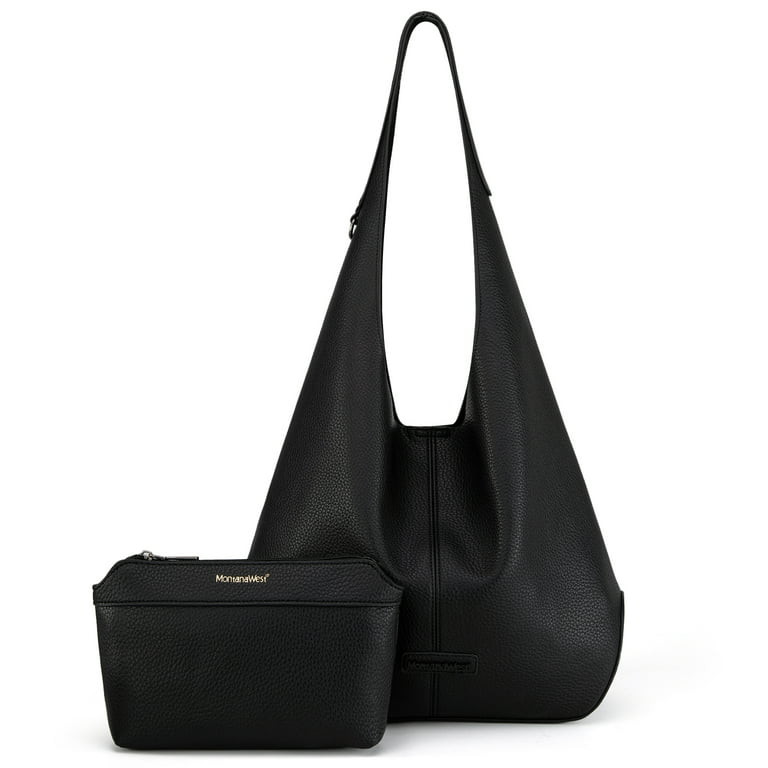 Montana West Hobo Bags Purse for Women Ultra Soft Foldable Shoulder Slouchy Handbags with Cosmeti... | Walmart (US)