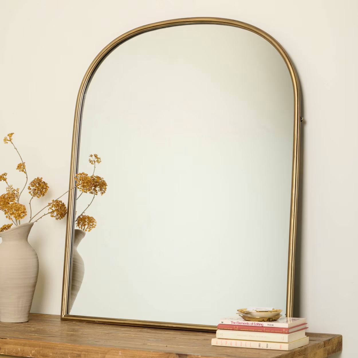 Archer Brass Metal Framed Mirror | Magnolia