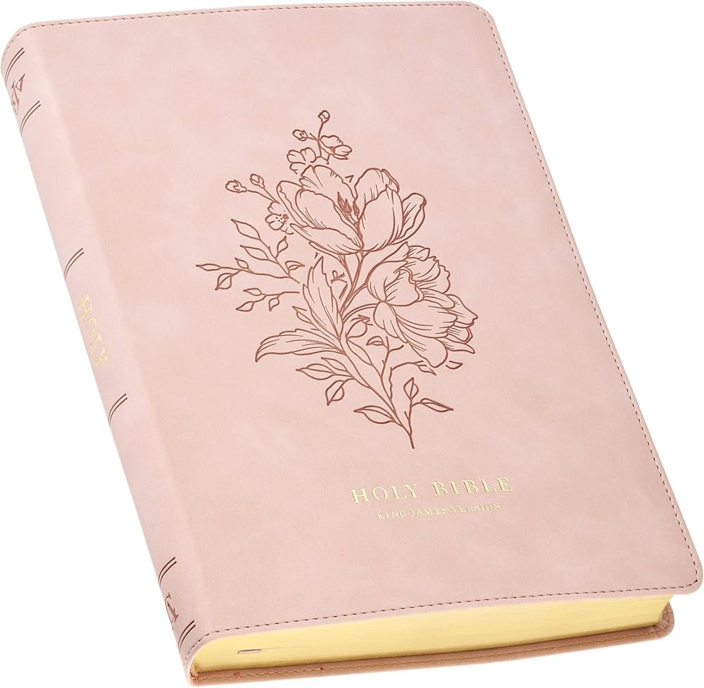 KJV Holy Bible, Thinline Large Print Vegan Leather Red Letter Edition Thumb Index & Ribbon Marker... | Amazon (US)