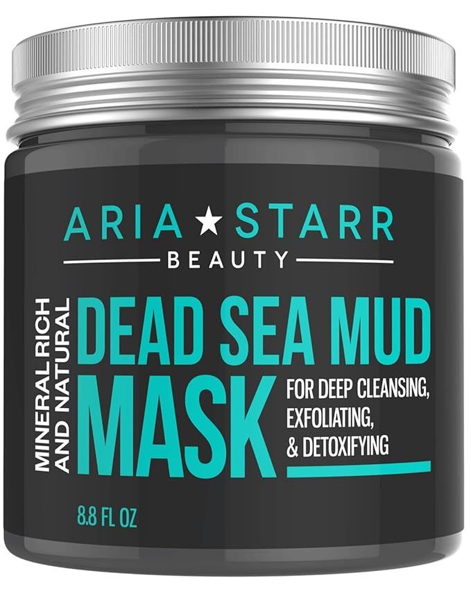 Aria Starr Dead Sea Mud Mask For Face, Acne, Oily Skin & Blackheads - Best Facial Pore Minimizer,... | Amazon (US)