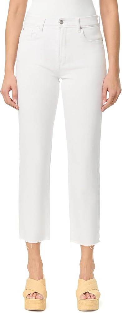 kensie Jeans Women's The Allie Vintage Luxe High-Rise Slim Straight Raw Hem 27-Inch Inseam, Sizes... | Amazon (US)