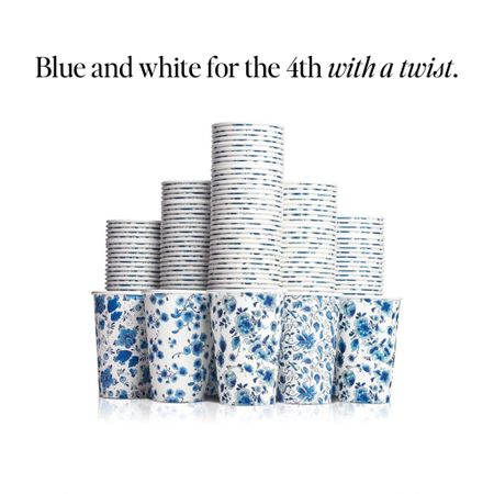 Step it up from the solo cups with these blue and white cuties for the 4th of July. 

#chinoiserie #partyideas #cups #blueandwhite #outdoirentertaining #amazonmusthave #amazongadget #amazonhome #amazonfind #amazonhomehack #homeinspo 