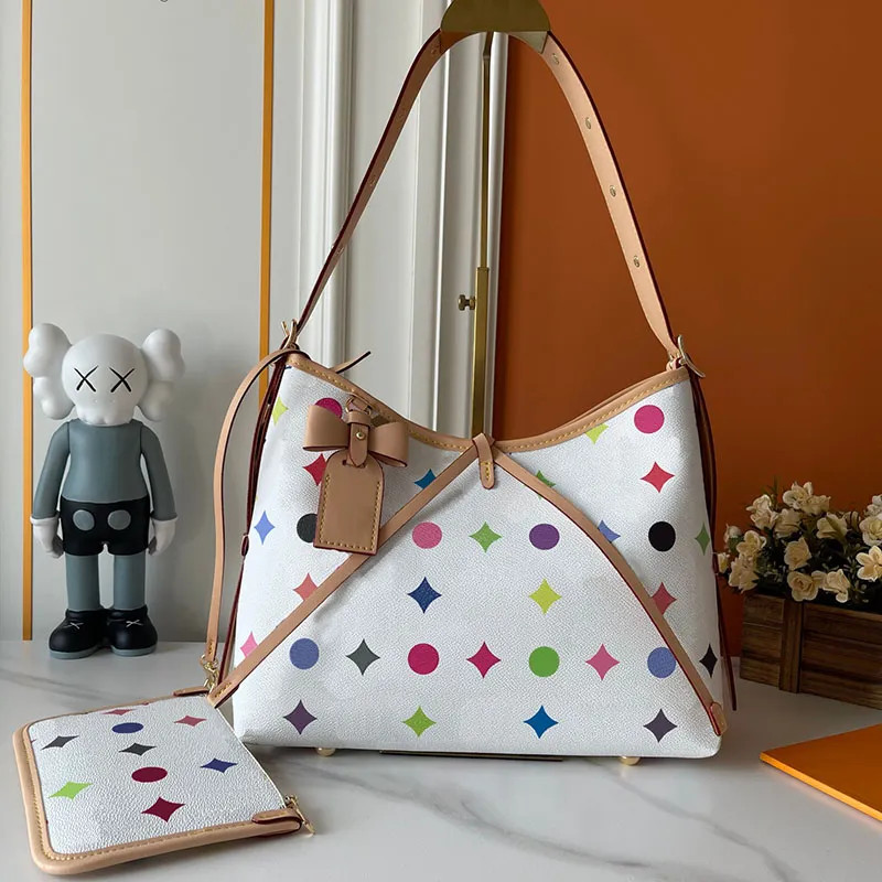 designer bags shoulder bags leather takashi murakami handbag baguette canvas women colorful bag f... | DHGate