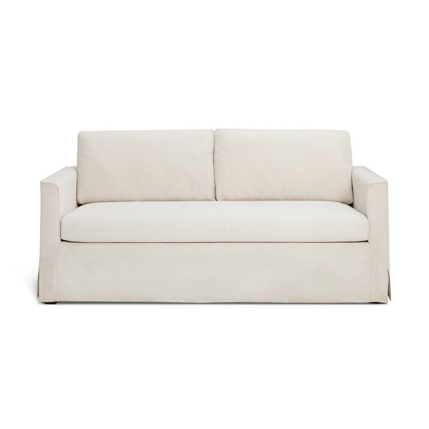 Habitat Arlo Fabric 3 Seater Sofa - Natural | Habitat UK