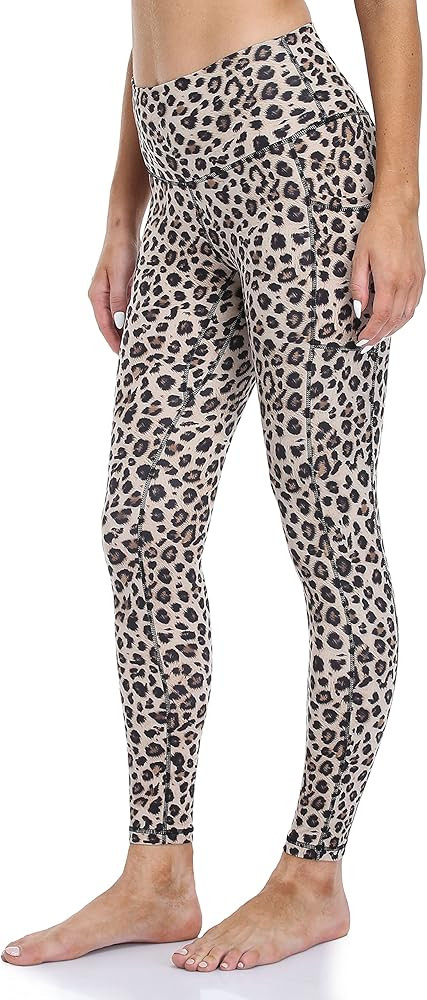 Colorfulkoala Women's High Waisted Yoga Pants 7/8 Length Leggings with Pockets | Amazon (US)