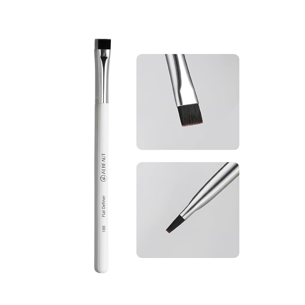 Flat Eyebrow Concealer Brush, Eyeliner Definer Makeup Brush Winged Liner for gel powder products ... | Amazon (US)