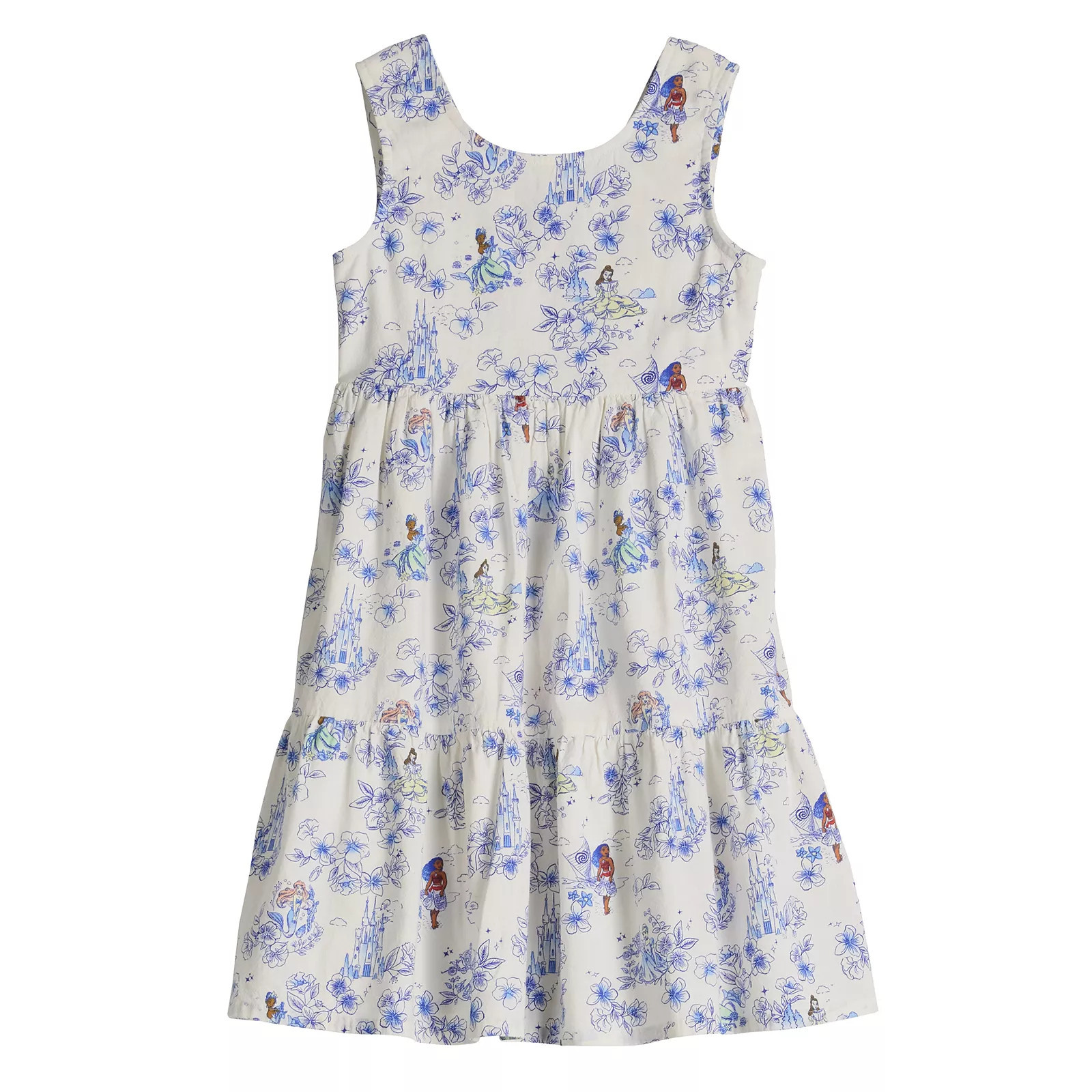 Disney's Lilo & Stitch Baby & Toddler Girls Tiered Bow Tie Dress by Jumping Beans®, Toddler Girl's, Size: 18 Months, Princess Ivory | Kohl's