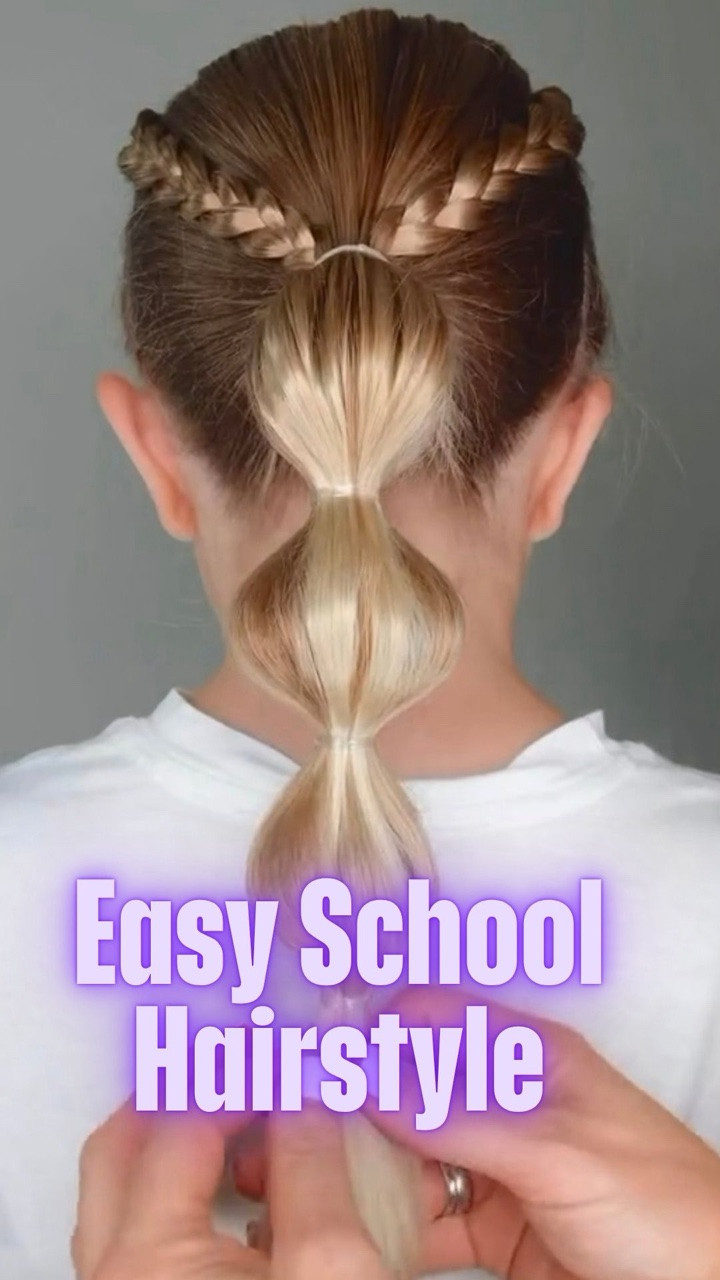 EASY SCHOOL HAIRSTYLE 🩷 I’m loving this cute and easy hairstyle! Excited to share our favorite hair products with you! Love for you to follow us for our daily hairstyles! ￼