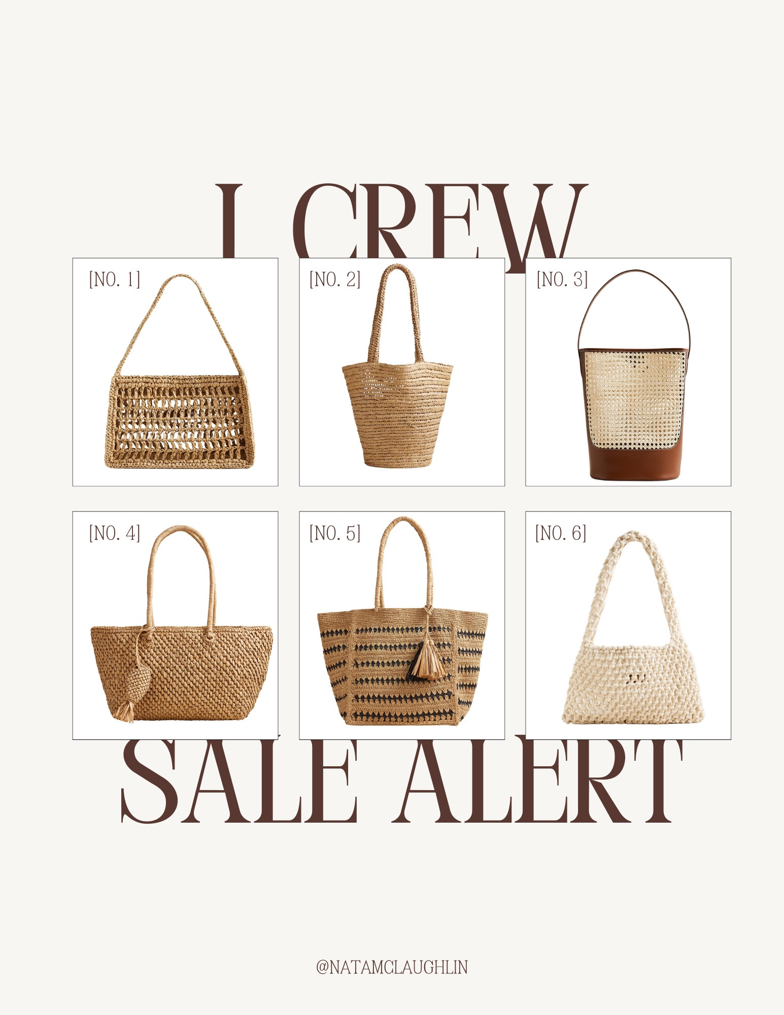 Up to 50% off select styles at J. Crew. These bags are perfect for summer  

#LTKStyleTip #LTKFindsUnder100 #LTKItBag